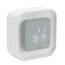 Despertador con luz ambiental regulable Blanco