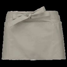 Delantal corto con bolsillos Beige