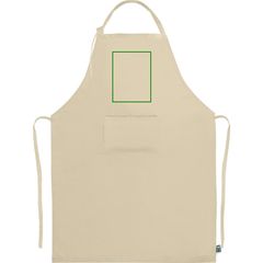 Delantal Algodón Fairtrade 180gr/m2 y Bolsillo | Frontal | 150 x 200