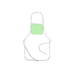 Delantal resistente en non-woven personalizable | En el Pecho Centrado | 220 x 180