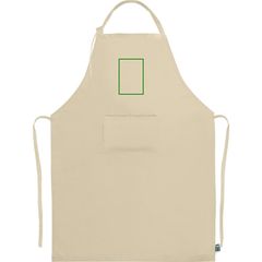 Delantal Algodón Fairtrade 180gr/m2 y Bolsillo | Frontal | 95 x 140