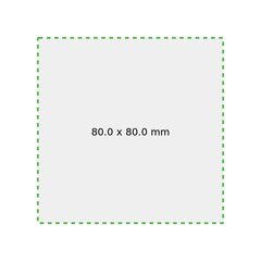 Delantal de bar con 2 bolsillos | Bolsillo | 80 x 80