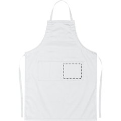 Delantal de cocina ajustable con dos bolsillos | FRONT POCKET LEFT | 170 x 140