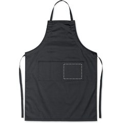 Delantal de cocina ajustable con dos bolsillos | FRONT POCKET LEFT | 170 x 140
