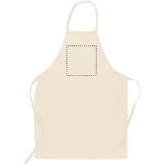 Delantal de cocina de algodón 180 g/m² | Frontal | 200 x 200