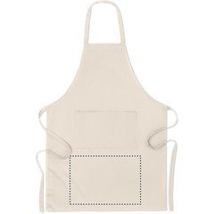Delantal de Cocina Algodón Orgánico | FRONT BELOW POCKET | 380 x 260