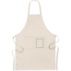 Delantal de Cocina Algodón Orgánico | FRONT POCKET LEFT | 110 x 140