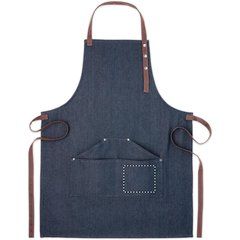Delantal Denim Ajustable con Bolsillos | FRONT POCKET LEFT | 130 x 110