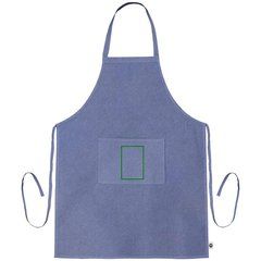 Delantal Largo de Algodón Reciclado 140gr | Bolsillo | 95 x 140