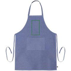 Delantal Largo de Algodón Reciclado 140gr | Frontal | 120 x 230