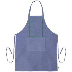 Delantal Largo de Algodón Reciclado 140gr | Frontal | 200 x 280