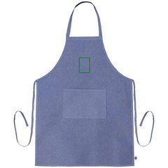 Delantal Largo de Algodón Reciclado 140gr | Frontal | 70 x 100