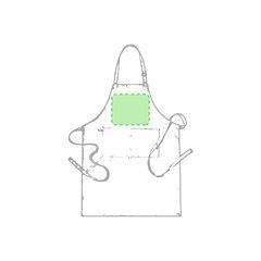 Delantal largo de alta calidad en TC | En el Pecho Centrado | 220 x 180