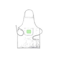 Delantal largo ecológico de algodón orgánico y bolsillo frontal | En el bolsillo | 100 x 80