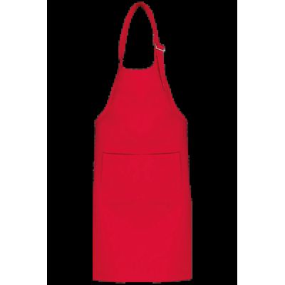 Delantal niños algodón con tira ajustable Red