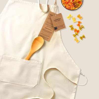 Delantal Algodón Fairtrade 180gr/m2 y Bolsillo