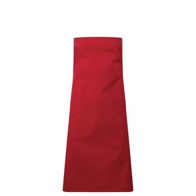 Delantal con bolsillo central Red