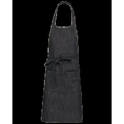 Delantal Bolsillo doble grande Black Denim