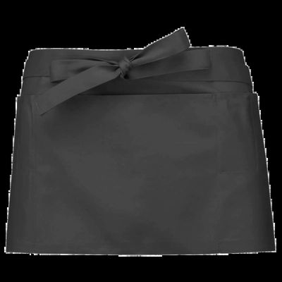 Delantal corto con bolsillos Dark Grey
