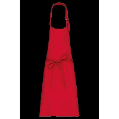 Delantal sin bolsillos Red