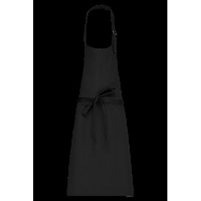 Delantal sin bolsillos Black