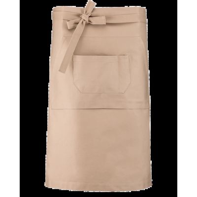 Delantal largo de barman Beige