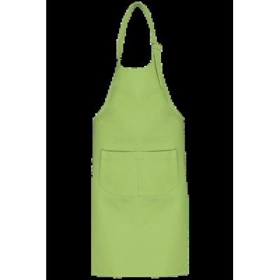 Delantal niños algodón con tira ajustable Lime