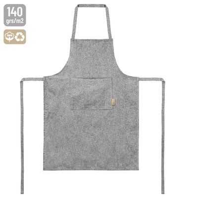 Delantal de algodón con cinta extra larga y bolsillo NE