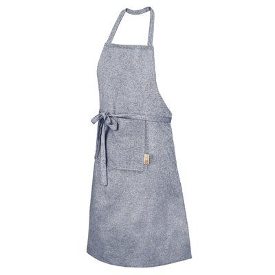 Delantal de algodón con cinta extra larga y bolsillo