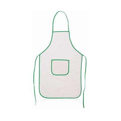 Delantal algodon con bolsillo, 53 x 85 cm Argos Verde