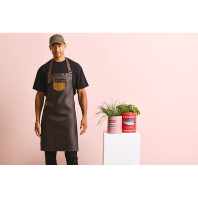 Delantal de algodón denim