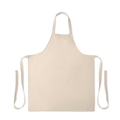 Delantal algodón orgánico con bolsillo doble
