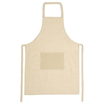 Delantal de algodón orgánico Crudo Talla Única Adulto