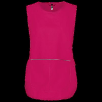 Delantal con bolsillo grande Fuchsia S/M