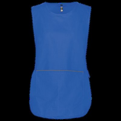 Delantal con bolsillo grande Light Royal Blue S/M