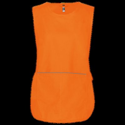 Delantal con bolsillo grande Orange L/XL