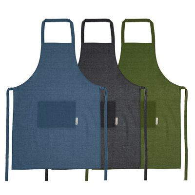 Delantal de cáñamo 200 g/m² con bolsillo