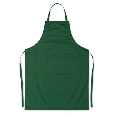 Delantal de cocina ajustable con dos bolsillos Verde
