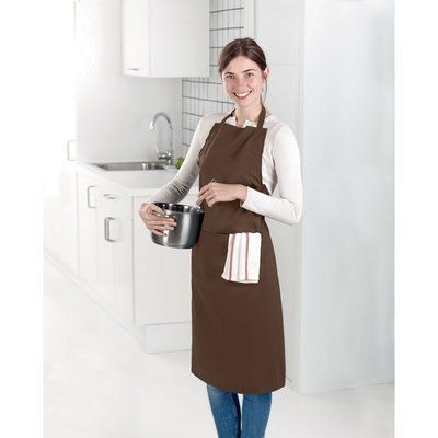 Delantal de cocina ajustable con dos bolsillos
