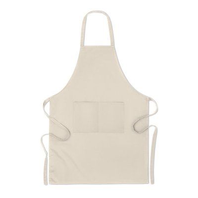 Delantal de Cocina Algodón Orgánico Beig