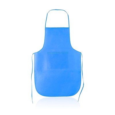 Delantal corto de non woven y ribete decorado Azc