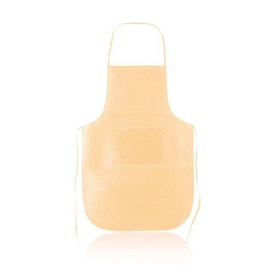 Delantal corto de non woven y ribete decorado Natu