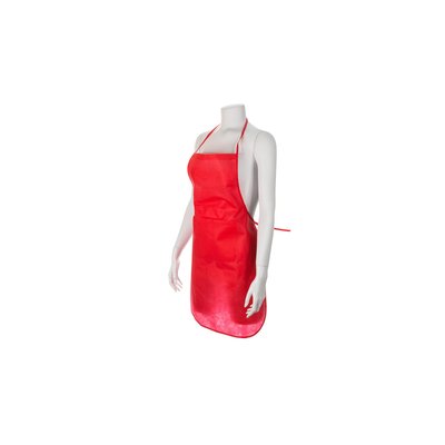 Delantal corto de non woven y ribete decorado