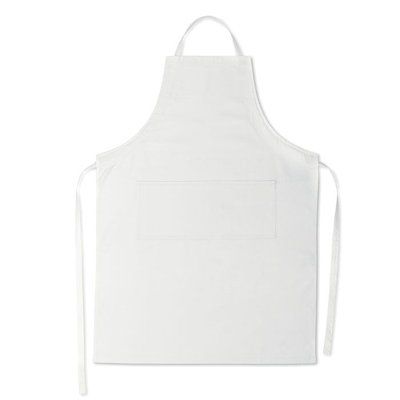Delantal de cocina ajustable fitted kitab Blanco