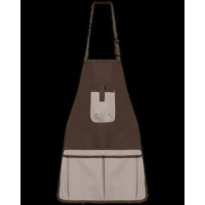 Delantal impermeable para jardinería Chocolate / Beige