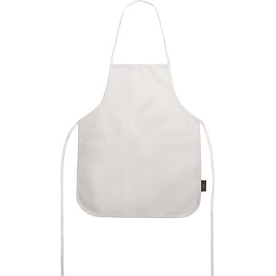 Delantal infantil non woven para colorear Blanco