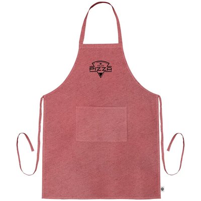 Delantal Largo de Algodón Reciclado 140gr Rojo