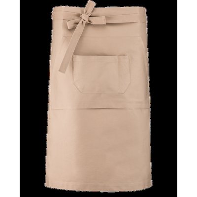 Delantal largo de barman Beige