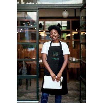 Delantal largo con bolsillos 240 gr/m²