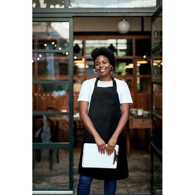 Delantal largo con bolsillos 240 gr/m²